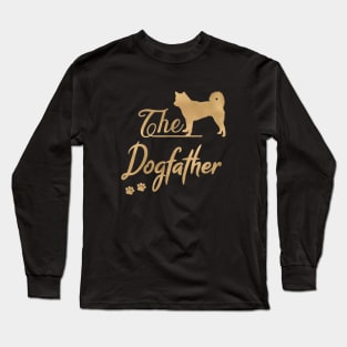 The Akita Dogfather, Dog Dad Long Sleeve T-Shirt